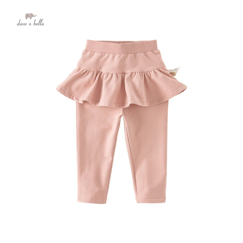 Dave Bella Children's Pants Autumn Girls Casual Pants Fashion Culottes Cute Outdoor Sport DB3238380