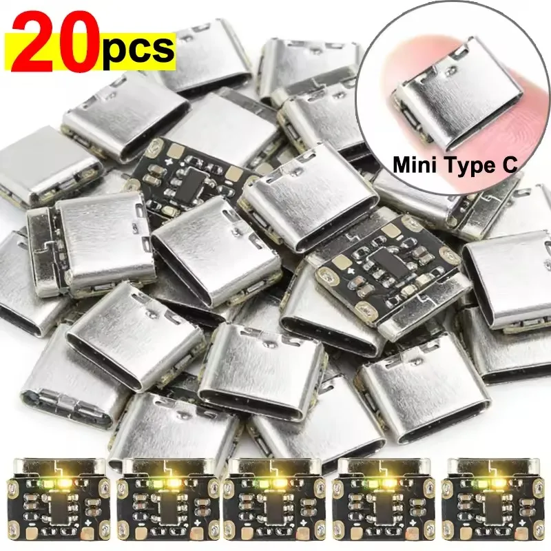 1-20Pcs Mini Type C Lithium Battery Charging Board Module for 18650 Lithium Battery Charger Plate 4.2V Type-C Connector Port