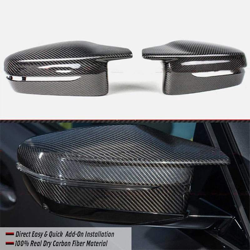 

Rearview Side Mirror Covers Cap For BMW G80 G82 G83 G87 G42 G46 M2 M3 M4 M240i M440i I4 M50 Carbon Fiber Shell Car Accessories