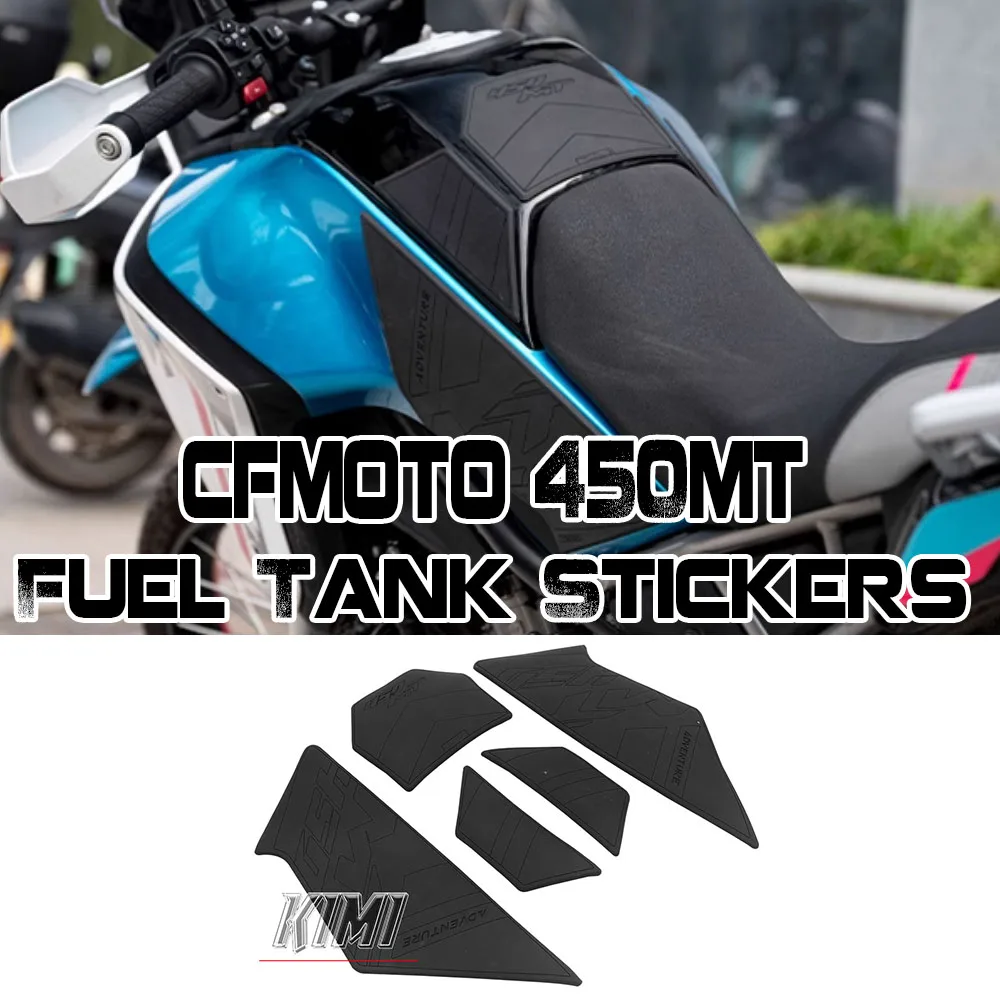 

For CFMOTO 450MT Motorcycle Accessories Rubber Gas Tank Decoration And Protection Thicken Decals Fuel Tank Stickers Kits