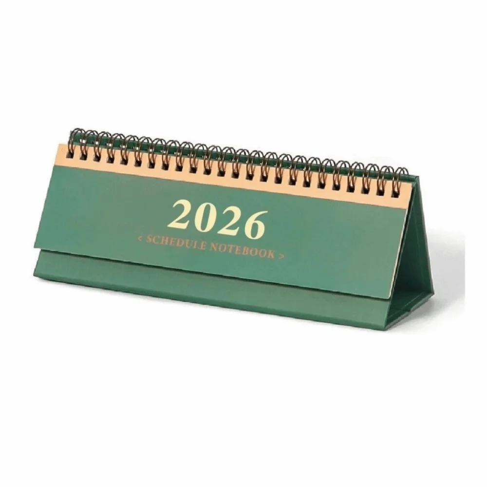 

Simple Mini 2026 Desk Calendar Standing Checklist Flip Desktop Calendar Schedule Calendars School Stationery