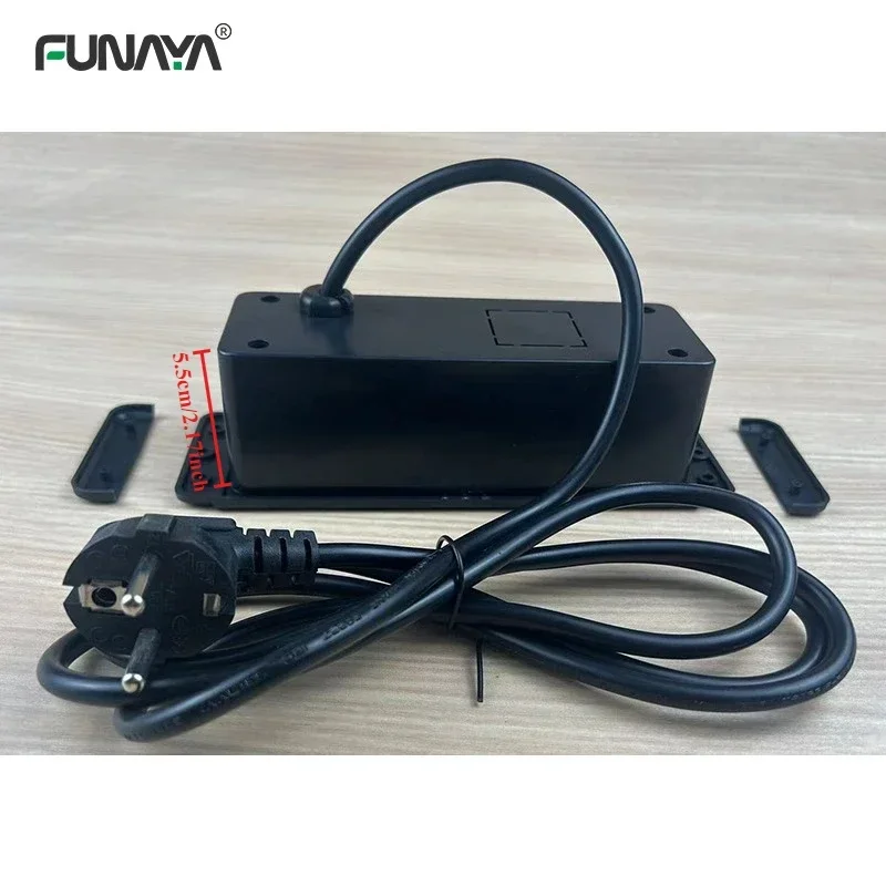 Table Embedded Hidden Power Socket EU KR Israel Brazil with 2 USB Type-c 13A Switch Desktop Power Furniture Electrical Sockets