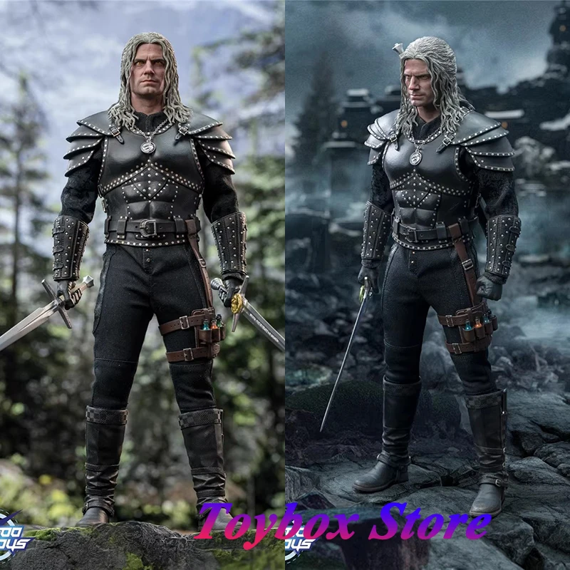 

Soosootoys SST048 1/6 Gray White Hair Witcher Action Figure Fiction Movie Role Delicate 12" Full Set Hunter Figurine Gifts