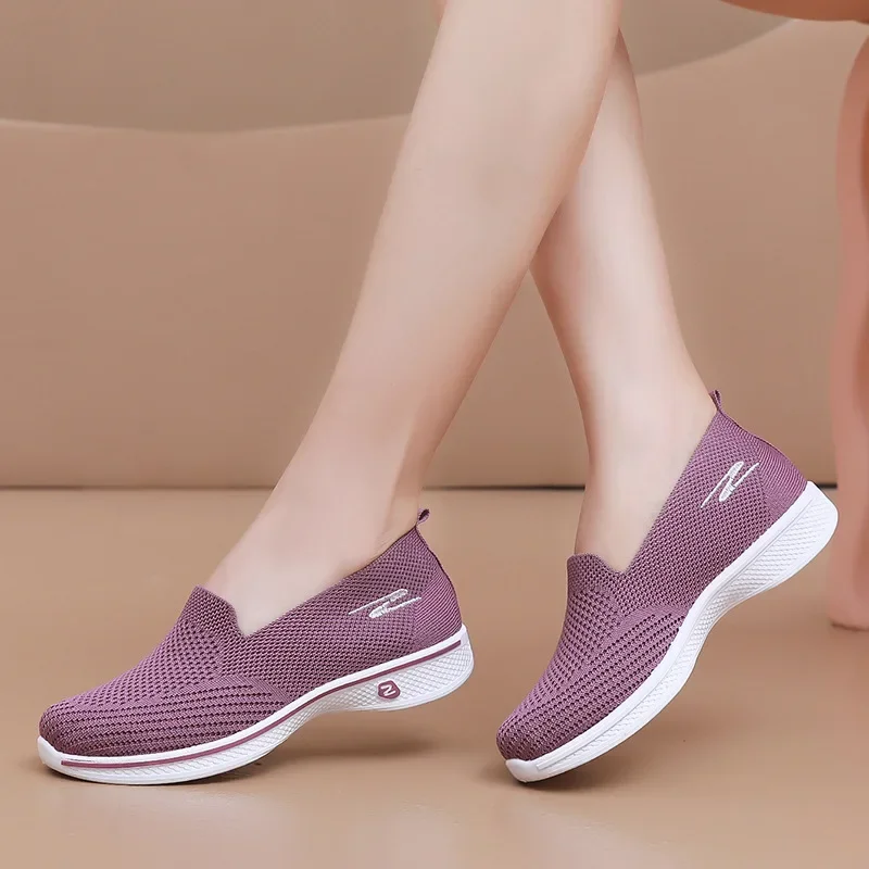 Women Flat Platform Wedge Casual Sports Shoes 2024 Summer Europe and The United States Large Size Shoes Soft Soled Cloth Shoes