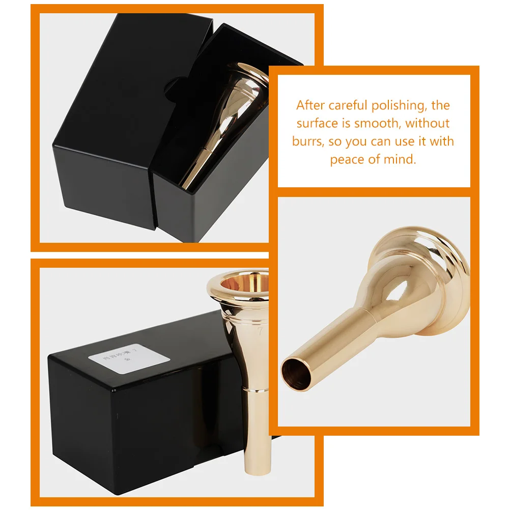 

Gold-plated Small Beginner Trumpet Mouthpiece Mouthpiece 17C for Student Adult Beginner Brass Musical Instrument Accessories