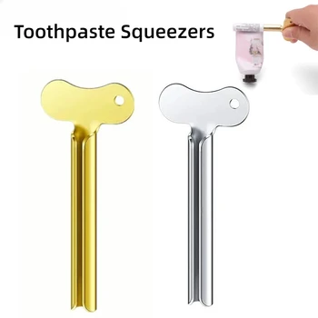 1 PC ห้องน้ํายาสีฟัน Squeezer สแตนเลสสตีลครีมผมหลอดผมสี Squeezer ตัดผมอุปกรณ์เสริม