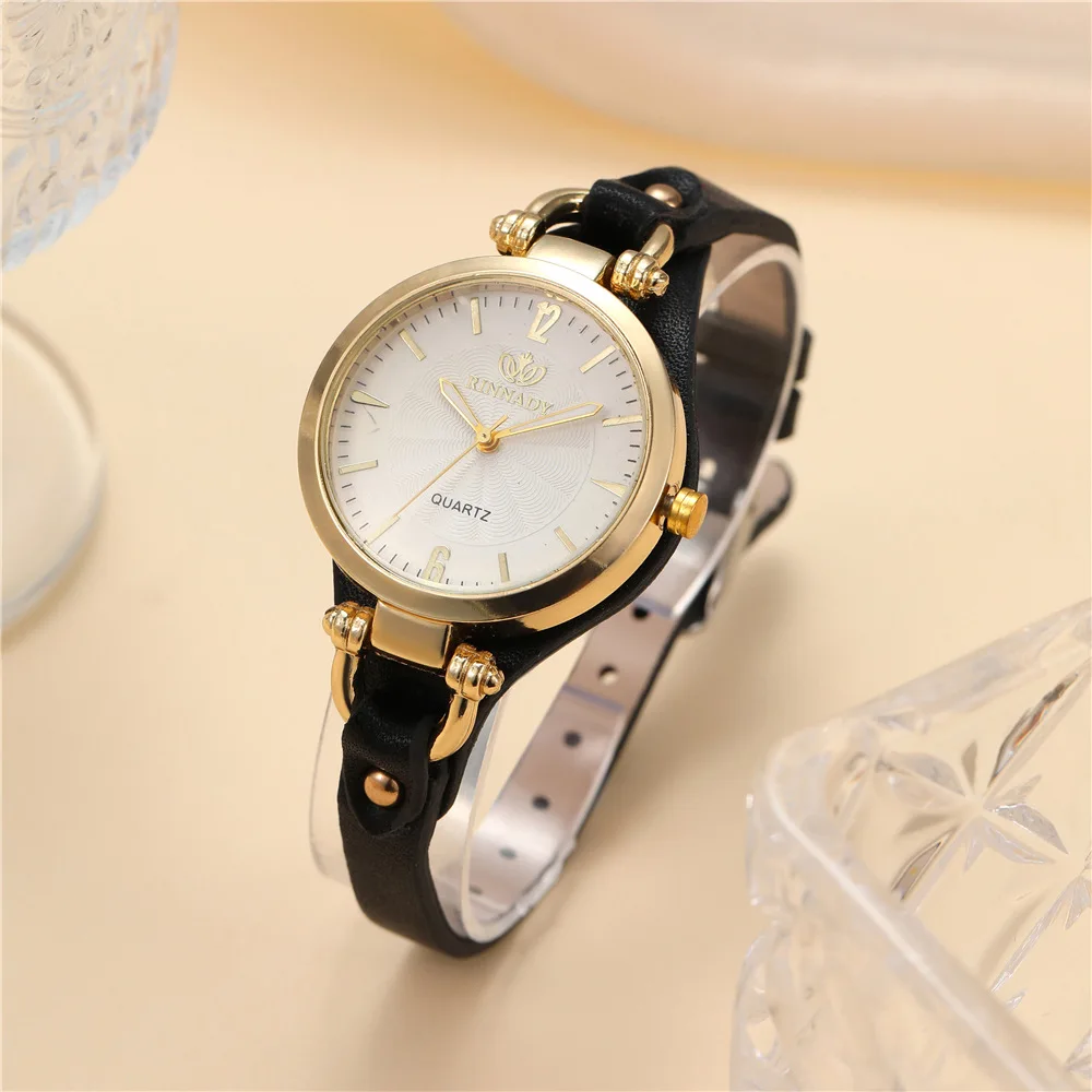 Fashion Small Dial Women Watches Casual Leather Strap Analog Quartz Wristwatch Girls Clock Reloj Mujer image 4