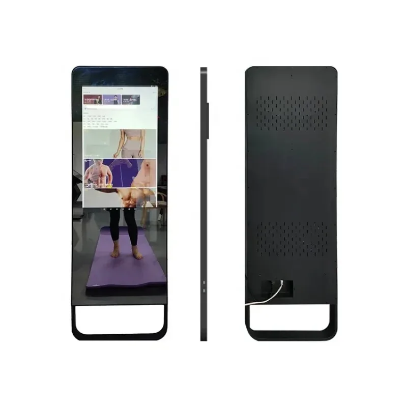 

43" Led Standing Workout Smart Magic Electronic Fitness Mirror Tv Interactive Touch Screen Wise Gym Exercise Mirror