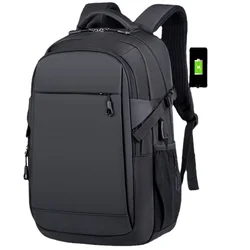 Fashionable Nylon Backpack with USB Charging Port and Earphone Hole Waterproof Men's Bag multifunctional Travel laptop Backpacks