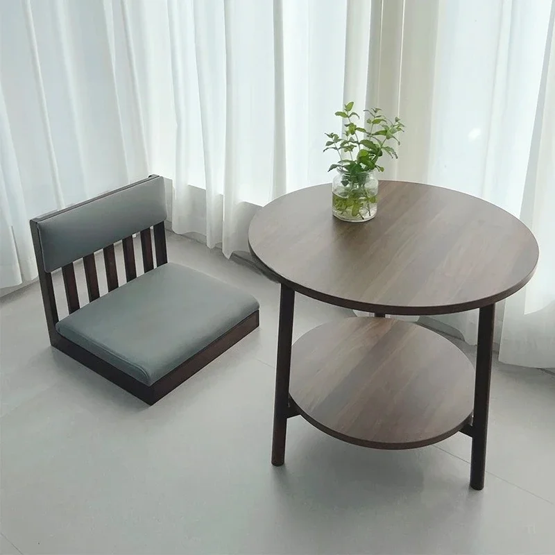 bay window table and chair combination small coffee table catering homestay legless tea stool balcony tatami tea chair solid
