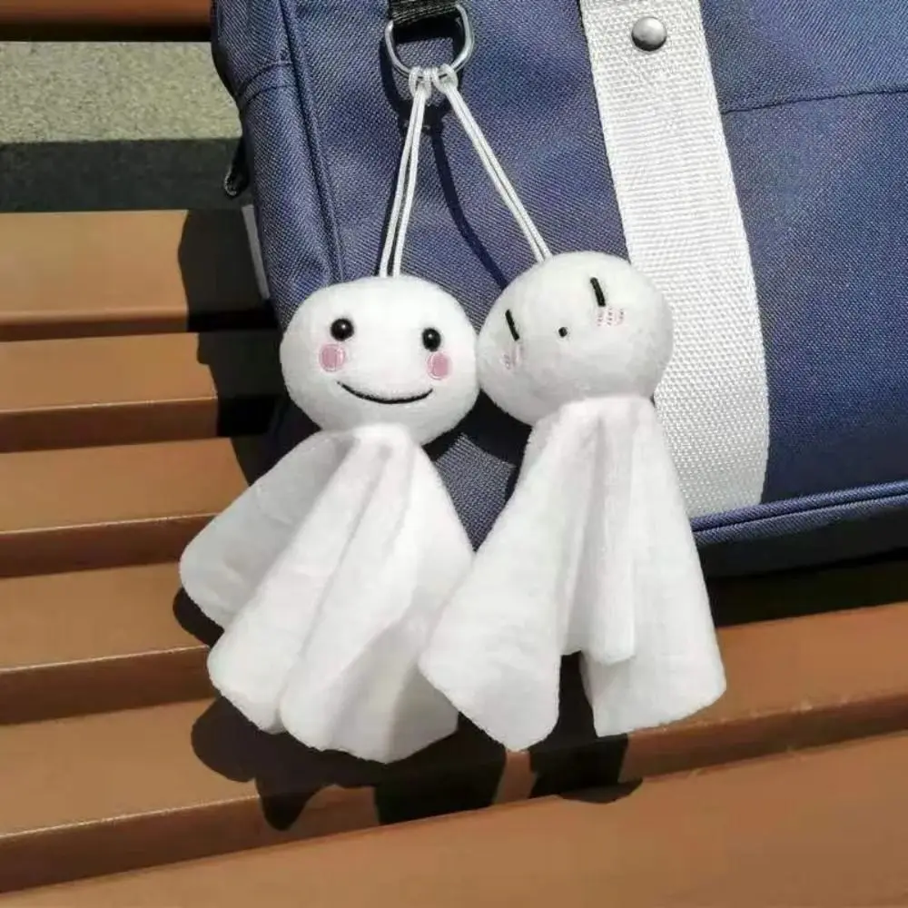 Hanging Ornament Sunny Day Blessing Keyring Japanese Teruterubozu Stuffed Bag Charm Positive Energy Keychain Gift For Girls