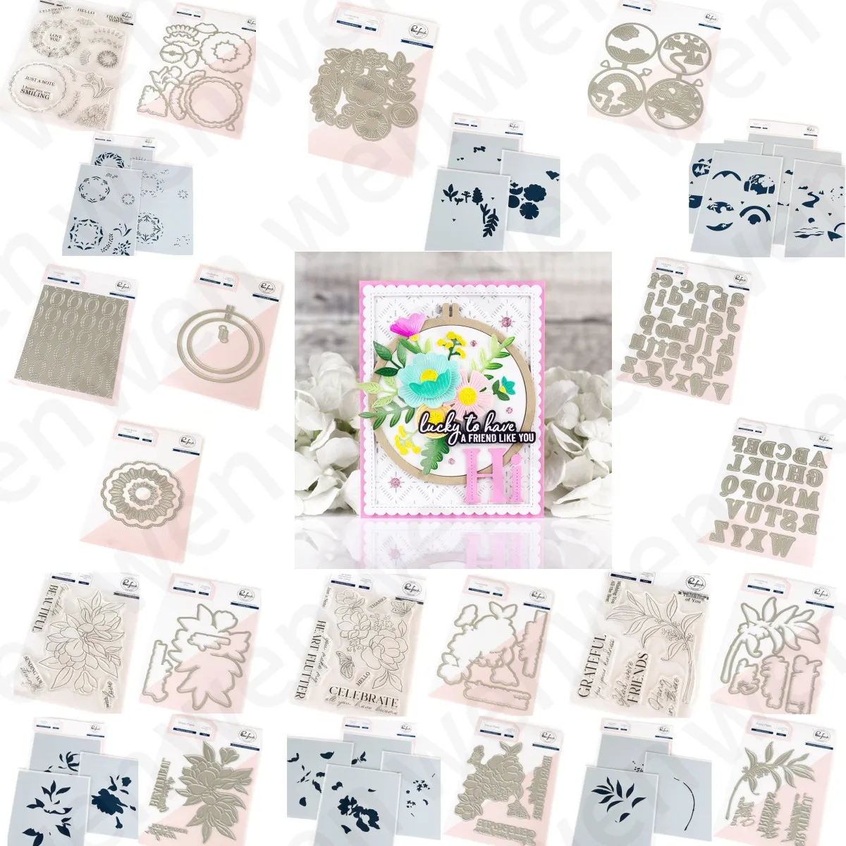

Spring New Flower Plant Clear Stamps Cutting Dies Stencil Hot Foil For DIY Decorating Scrapbook Card Album Embossing Craft 2025