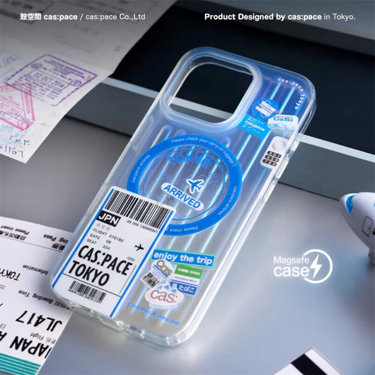 

Original cas:pace Airline Magnetic Phone Case Advanced New Airbag Anti-fall Protective Cove Compatible with iPhone 17 Air