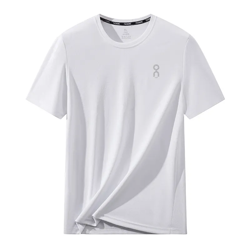

Men's Summer Outdoor Casual Sports Fitn Running Climbing Hiking Hanfu Qui Dry Breathable Thin ort Sve T-irt