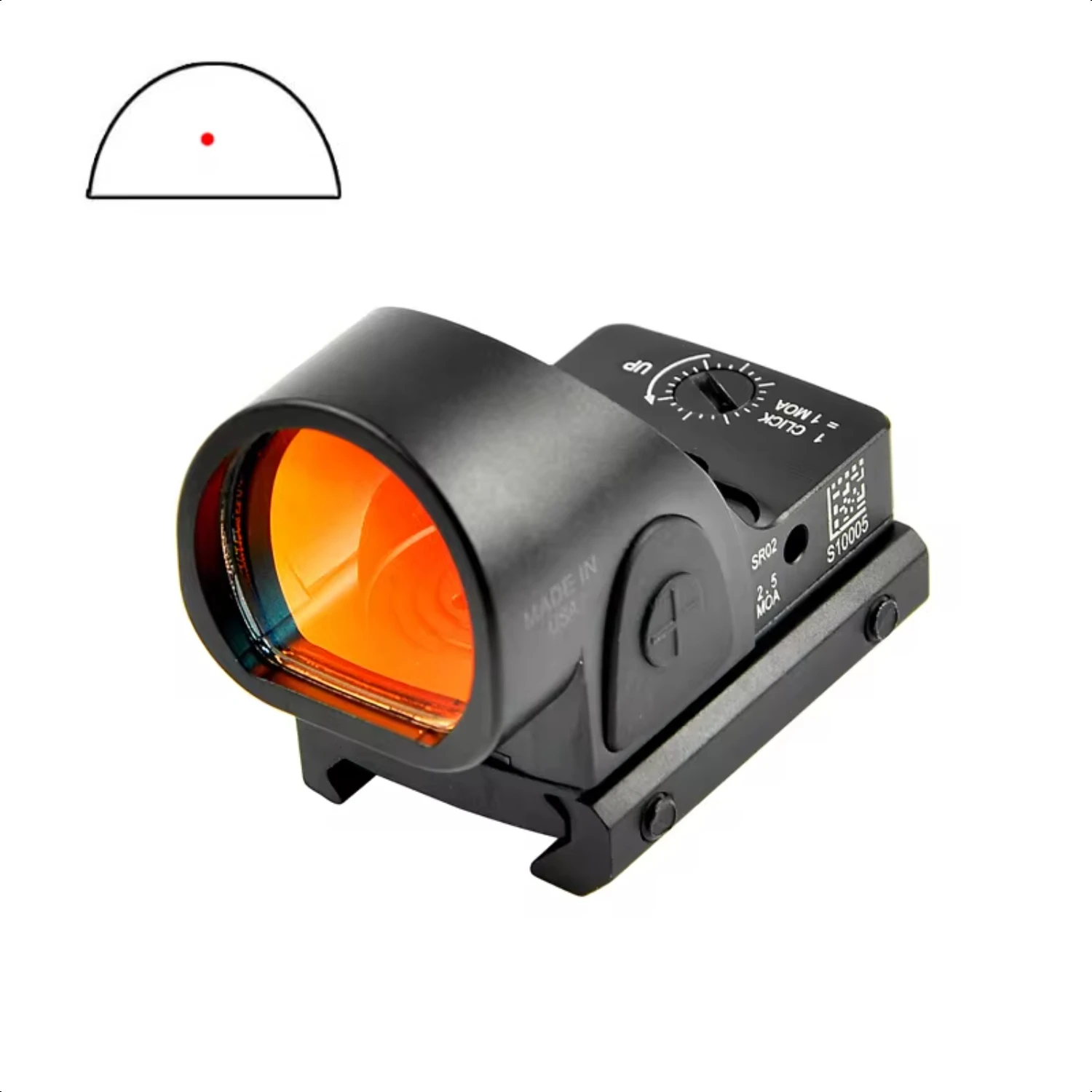 SRO Mini RMR Red Dot Sight Collimator Rifle Reflex Sight Scope fit 20mm Weaver Rail  Airsoft Hunting Rifle Reflex sight  lr Sro