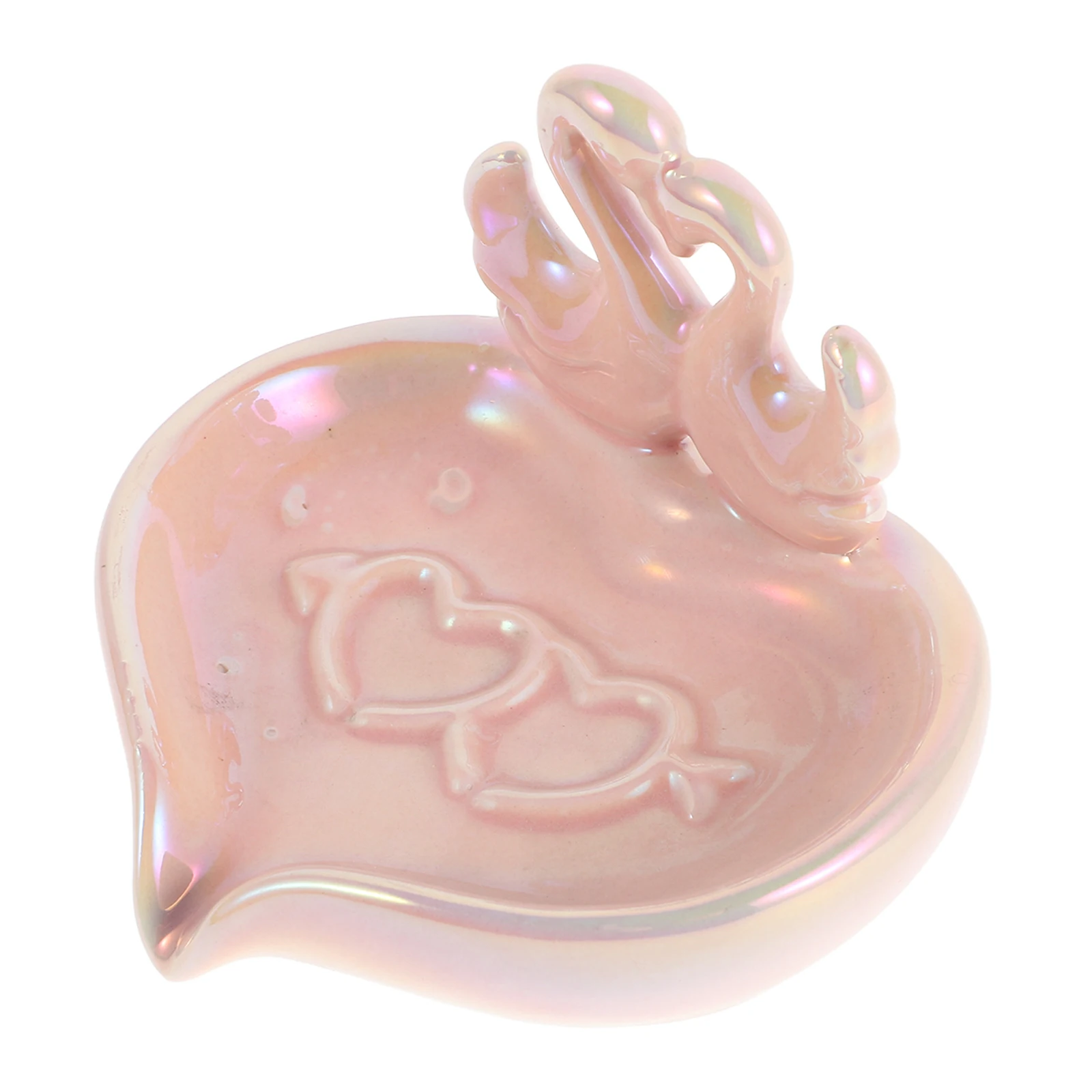 

Bathroom Soap Dish Swan Holder Self draining Ceramic Container Kitchen Shower Tray Space Saving Decorative Charms Countertop