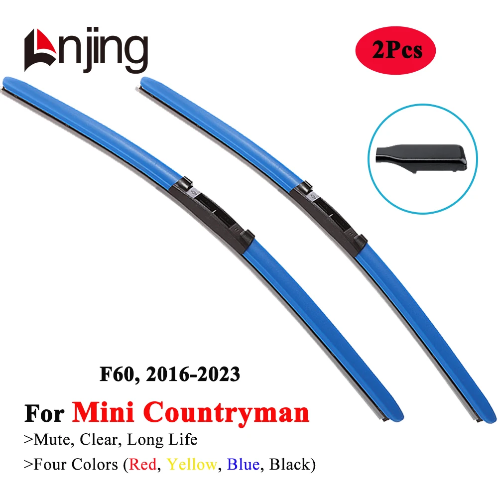 

LNJING Colorful Wiper Blades For MINI Countryman One John Cooper D SD SE Works ALL4 F60 2016 2017 2018 2019 2020 2021 2022 2023