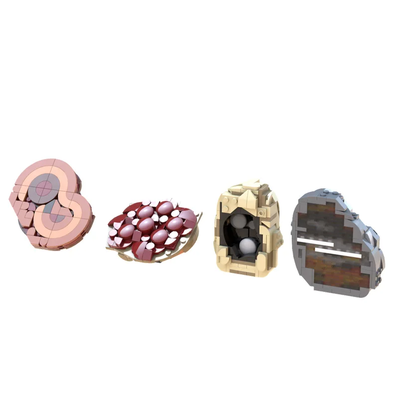 

530 PCS Mineral Chalcedony Modular Building Blocks Model Educational DIY Assembly Collection Toy Set For Children Christmas Gift