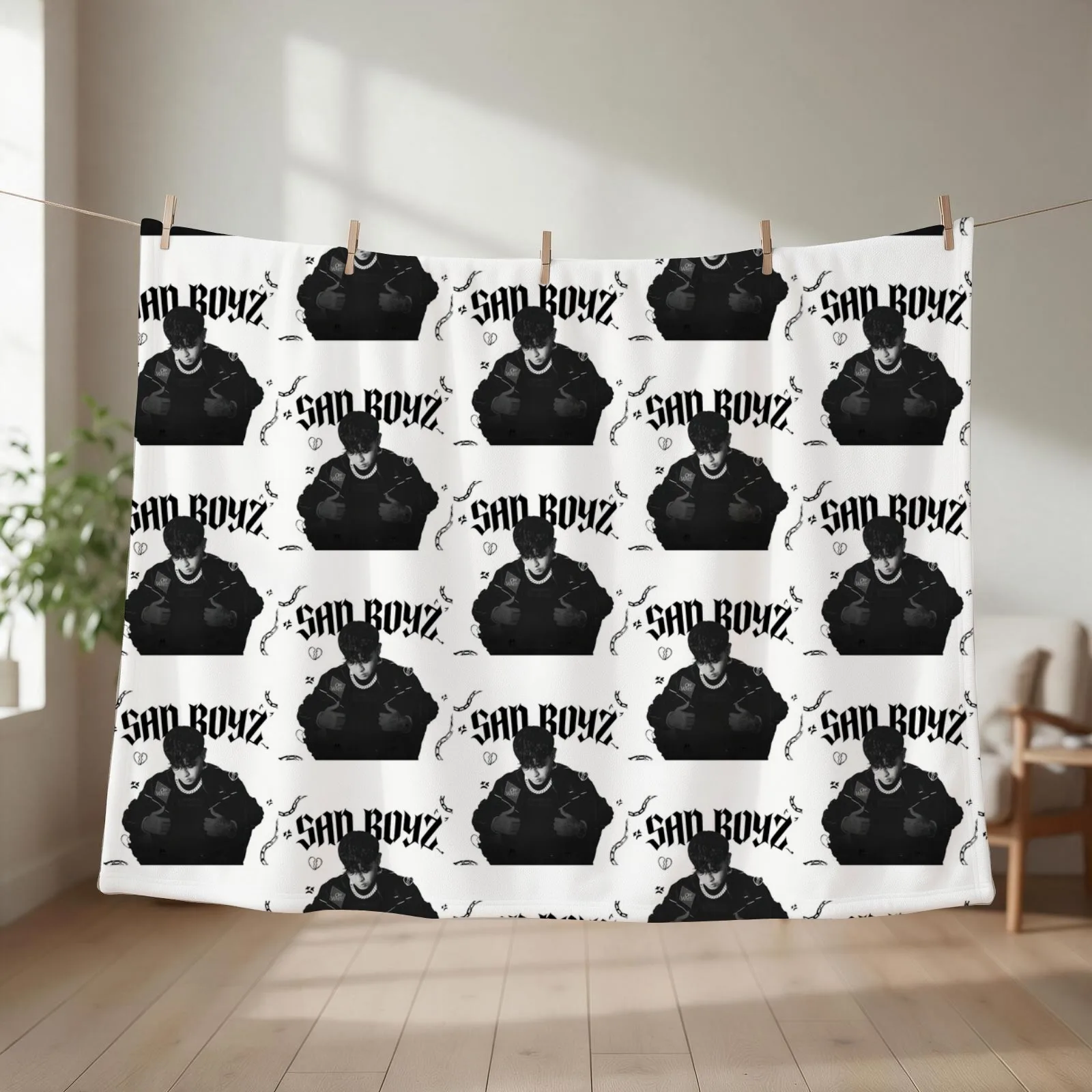 Junior H Sad Boyz Tour Throw Blanket Loose Summer Heavy Vintage Blankets