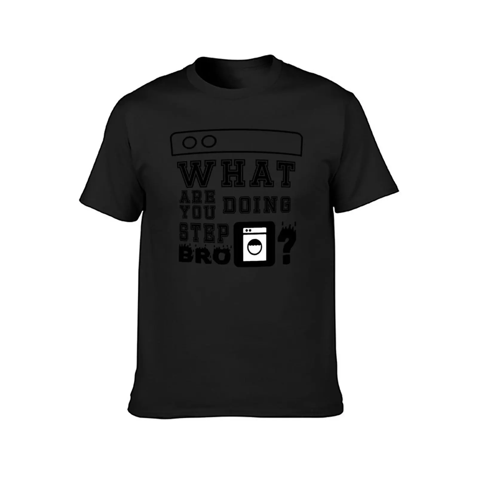 What are you doing step bro? T-Shirt sports fans vintage clothes mens t shirts pack image 2