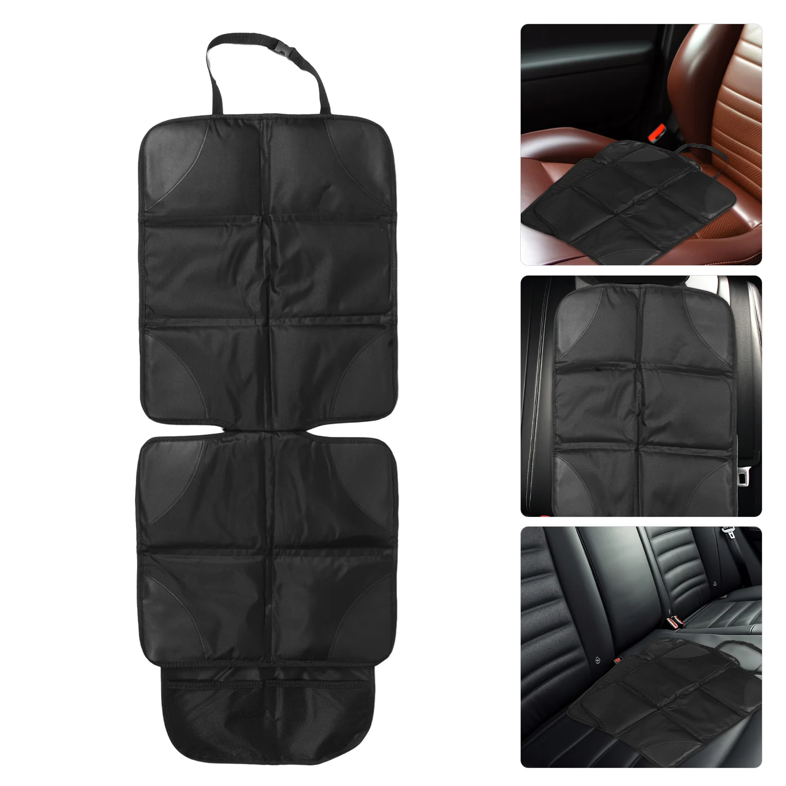 

Car Seat Protector Anti-Slip Portable Design Shield Seats from Stains Scratches Wear Universal Fit Stylish Stitching Replacement