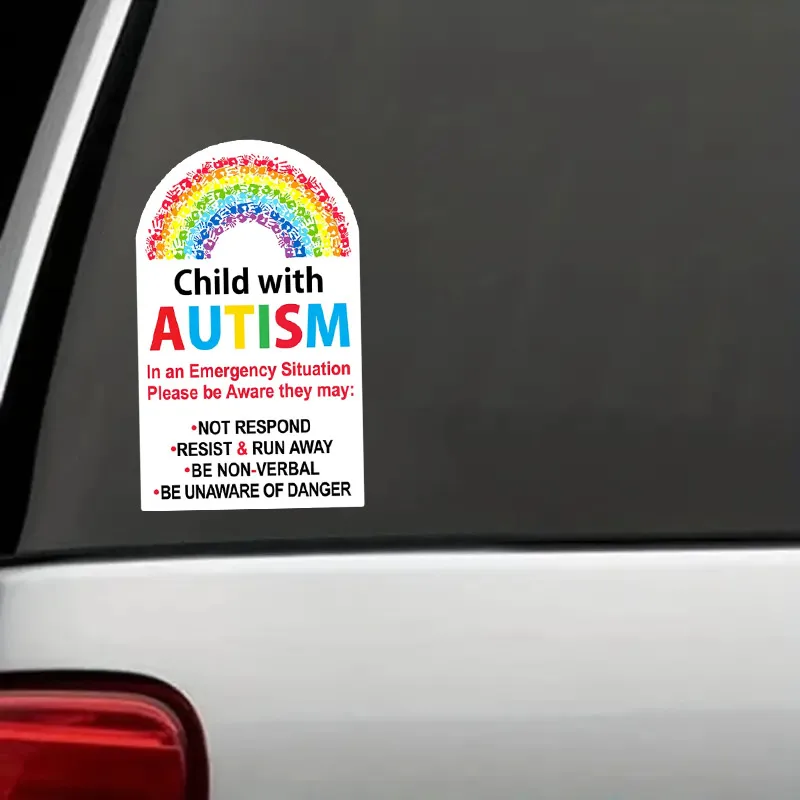 Child with Autism Car Sticker Waterproof Vinyl Decal on Bumper Rear Window Laptop Self-adhesive Decal For Car Accessories SH352