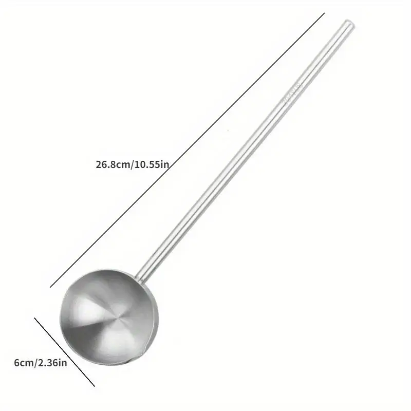 304 Stainless Steel Extended Handle Hot Oil Spoon Oil Burning and Splashing Small Spoon and Hot Oil Special Small Pot