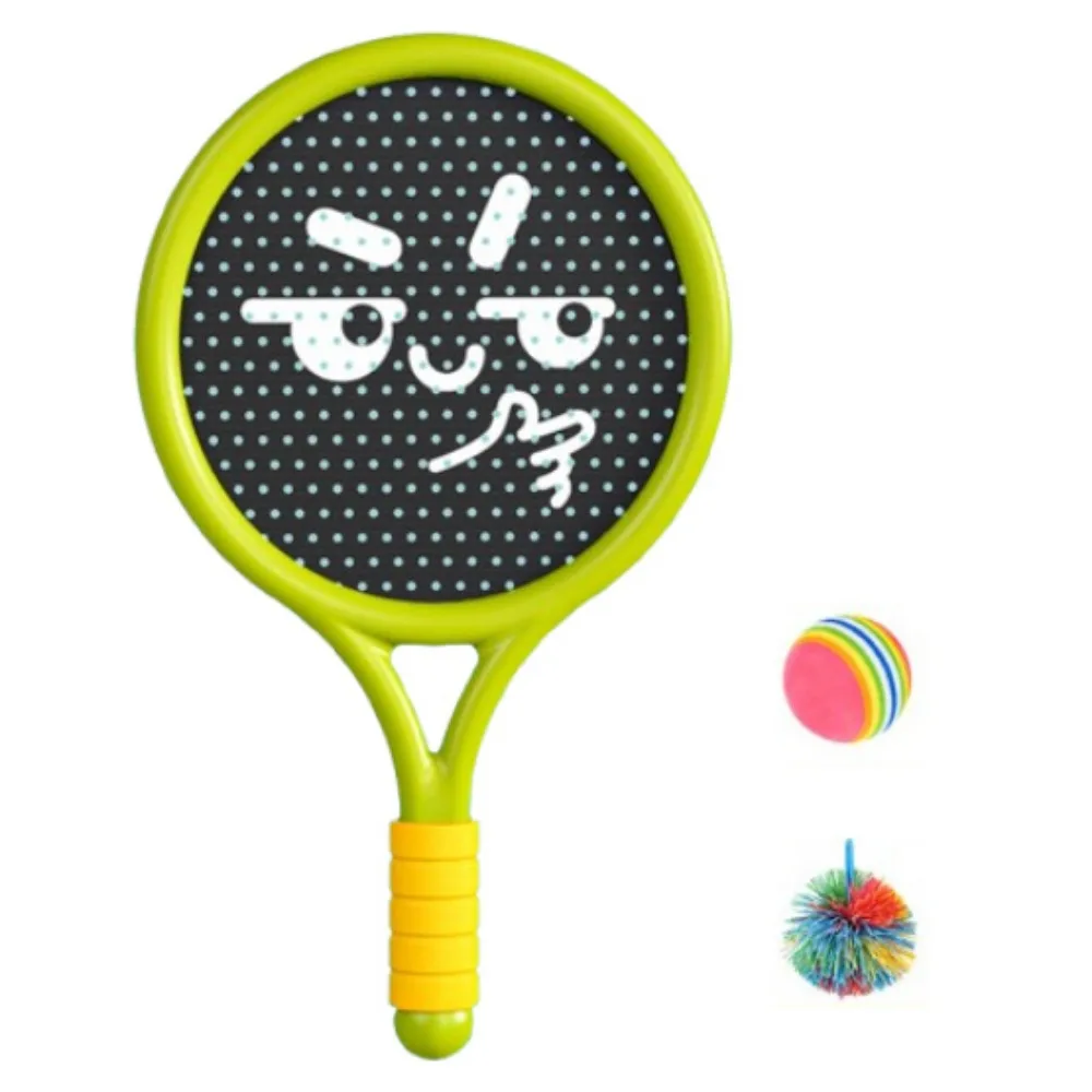2Pcs Shock Absorbing Children's Badminton Racket Lightweight Portable Badminton Racket Set Anti Slip Handle With Ball