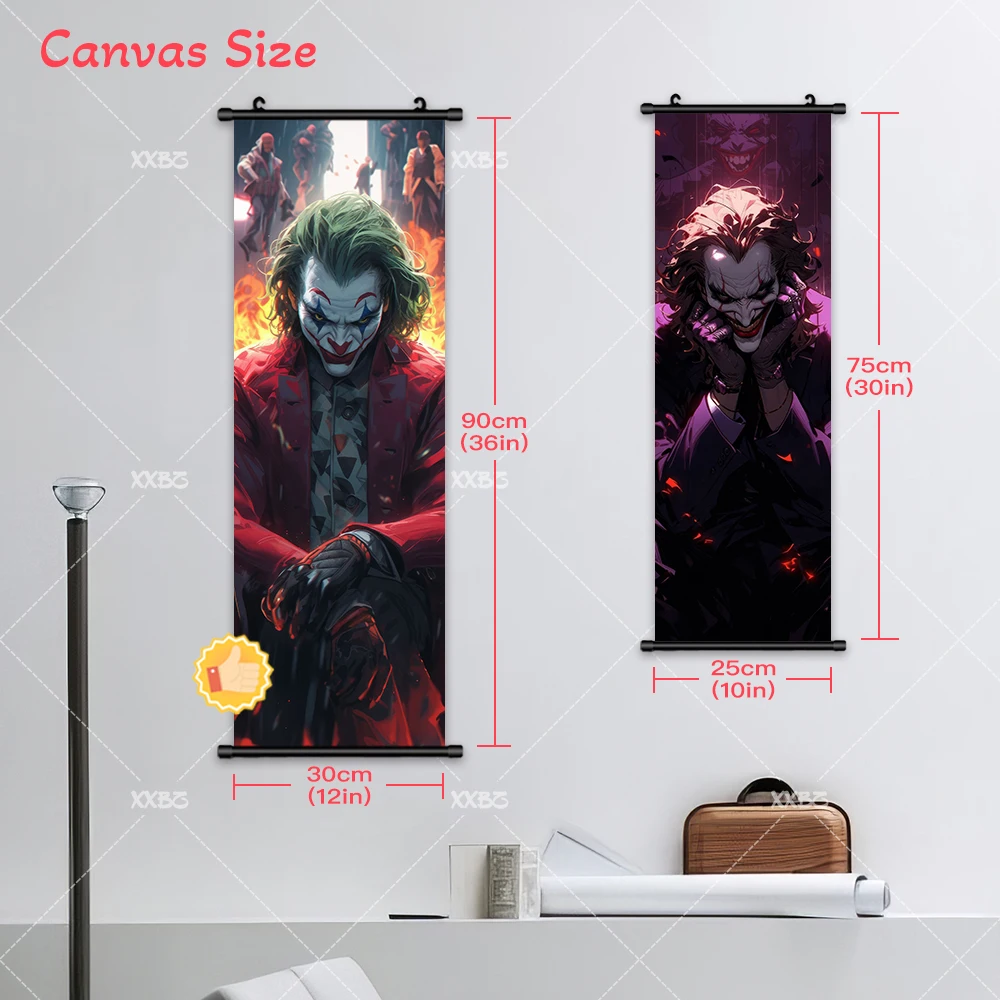 映画ポスタージョーカープリント壁アートワーク家の装飾絵画クラシック DC コミックフィギュアルームキャンバススクロール画像