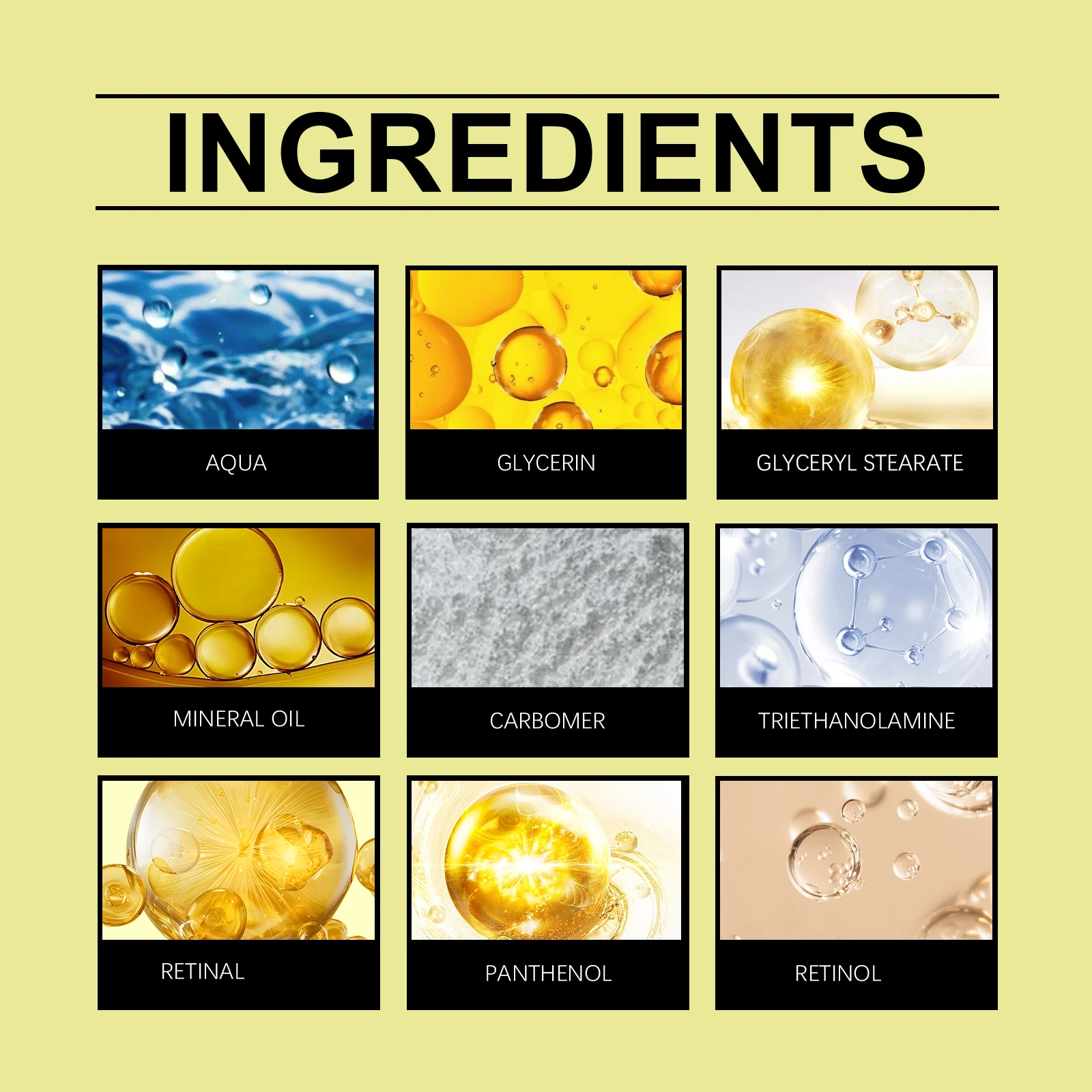 Retinol-Creme, straffend, Anti-Falten, verbessert schlaffe, feuchtigkeitsspendend, glättend, aufhellend, straffend, strahlend, feine Linienentfernungscreme