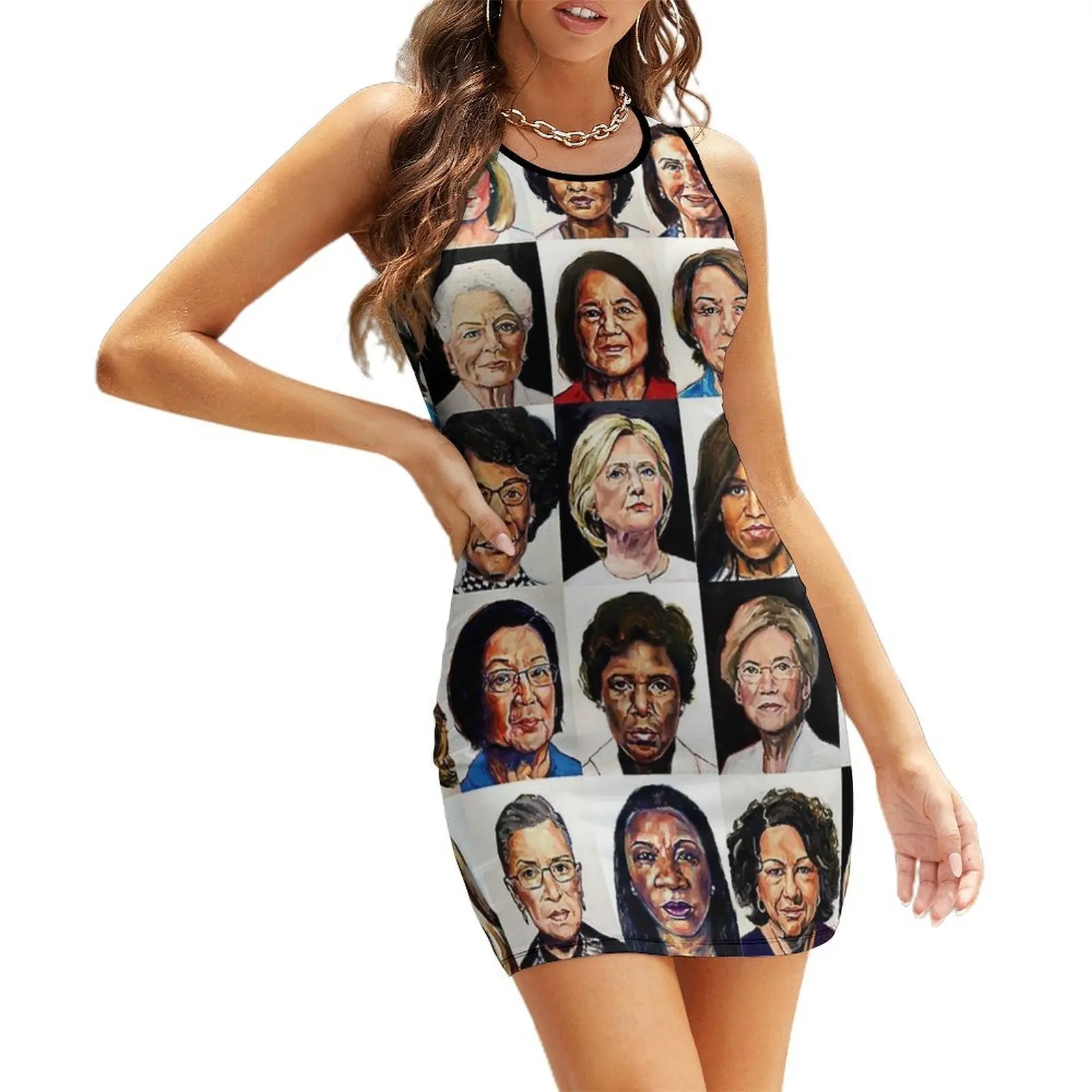 

Sheroes Sleeveless Sundress birthday dresses for women chic and elegant evening dress Clothing female