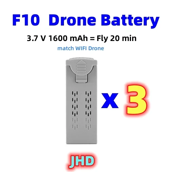 JHD 4DRC F10 Drone Battery for RC Plane  WIFI /GPS Battery For F10 6K RC Quadcopter