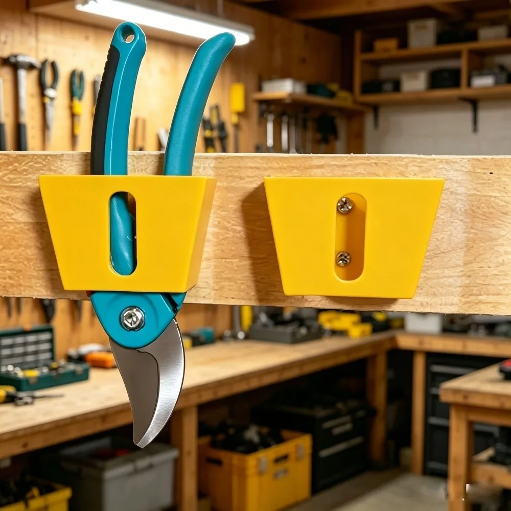 Wall Mounted Tool Holder Bracket Open Front Slot Mounting Holes Wall Tool Holder Lightweight Workbench Organization Tool