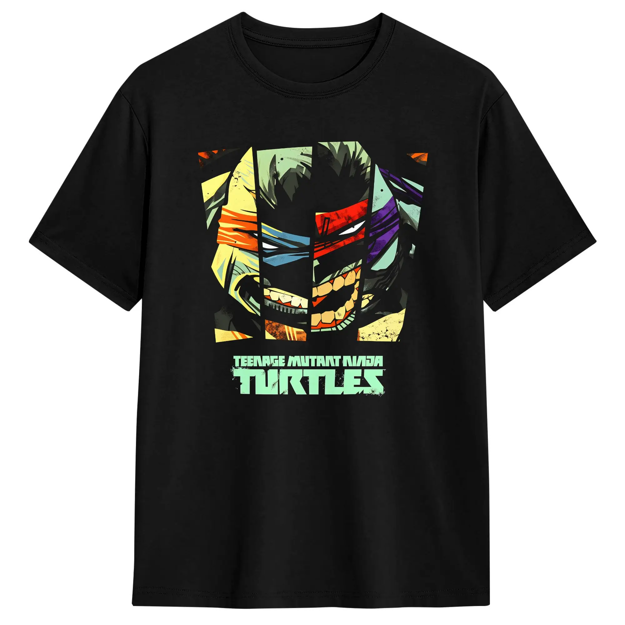 T-shirt TMNT Face Strips Eastman pour hommes, T-shirts vintage, T-shirt Harajuku respirant pour l'été, hauts surdimensionnés pas chers