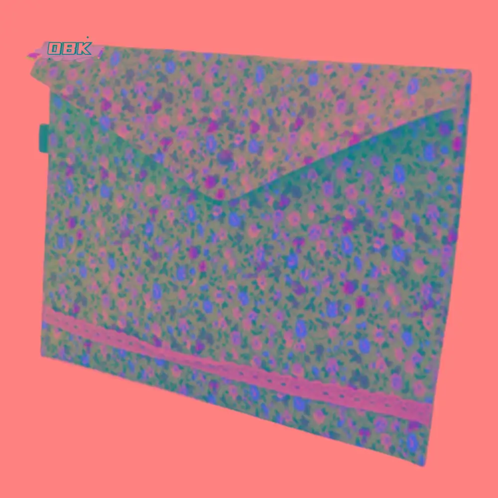 Document Protector Floral a4 File Bag Soft Elegant Envelope File Organizer Data Storage Large Capacity Test Paper Organizer