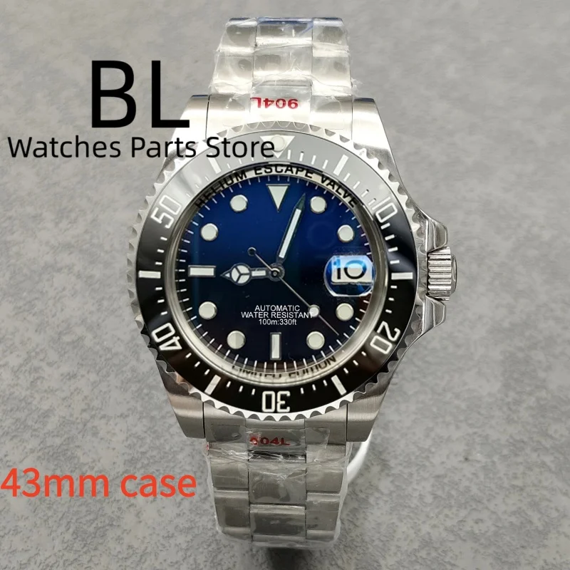 BLIGER Cuatomizable Logo Watches 43mm Big Size Mechanical Watch For Men 36mm Small Size Layd's Watch Sapphire Glass Waterproof