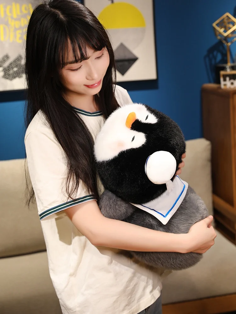 

Adorable Navy Penguin Stuffed Toy Children's Sleeping Soothing Plush Doll Pillow Soft PP Cotton Filled Craftwork Toy for All ...