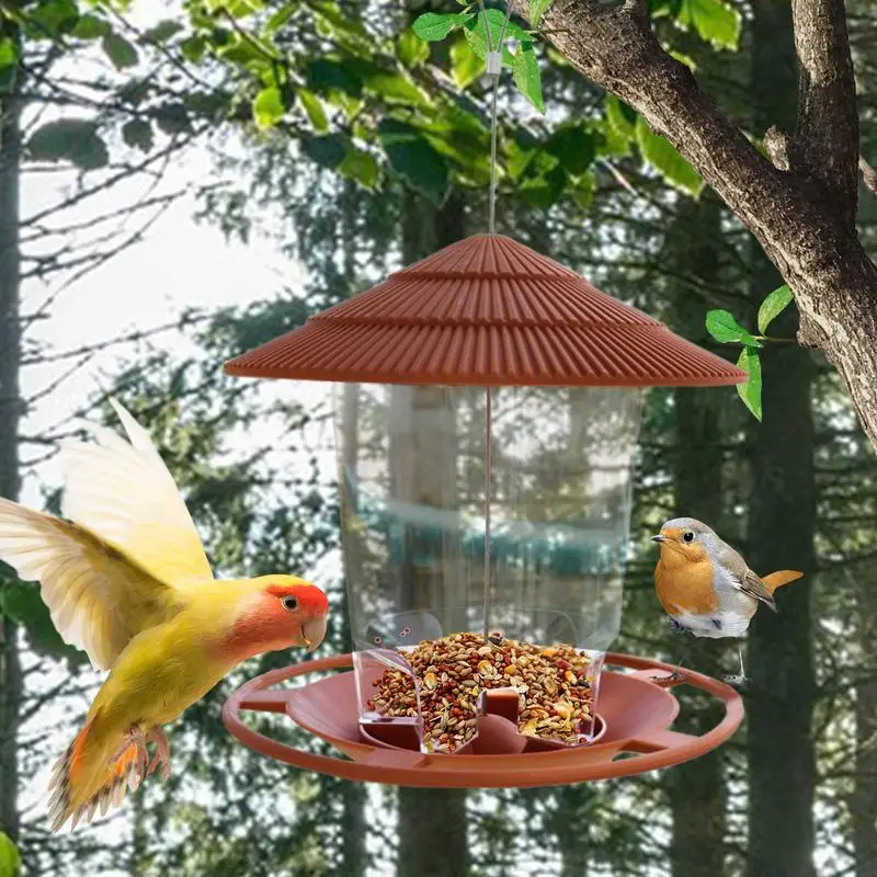 Bird Feeders For Outdoors Hangings Outdoor Hangings Bird Feeder Multi-Purpose Bird Feeder For Patio Fence Courtyard Garden