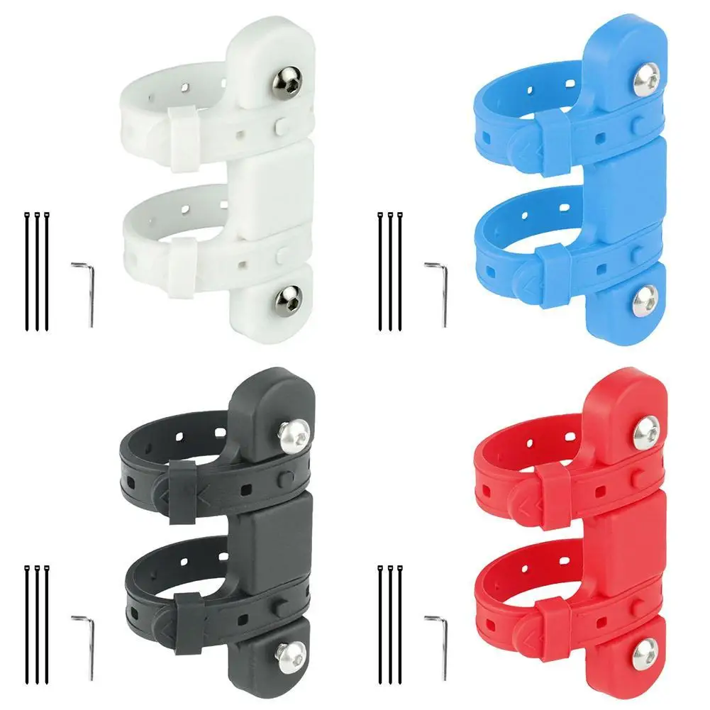 Bicycle Water Kettle Mount Adaptor Silicone Bandage Bottle Cage Strap Cycling Bottle Holder Mounting Bracket Bike Accessories