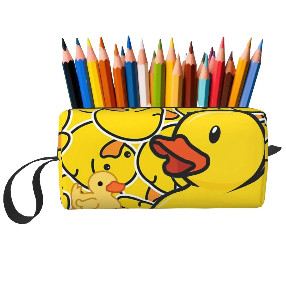 

Милый резиновый пенал в виде утки для студентов, подарки, коробка для ручек, сумка-карандаш, канцелярские принадлежности, дорожная женская косметичка, сумка-органайзер