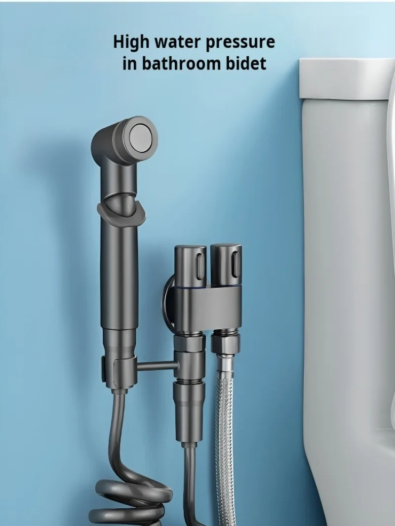 

Набор распылителей для биде, водоструйный ручной распылитель для биде высокого давления, гигиенический душ для чистки унитаза, аксессуары для ванной комнаты