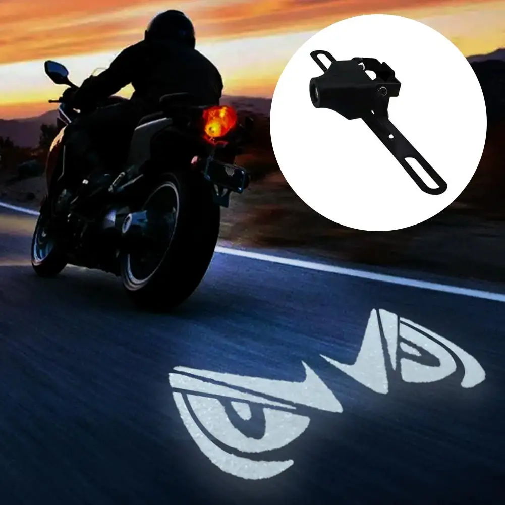 Motorcycle Devil's Eye LED Projection Light Night Brake Projection Lights Light License Plate Decorative Motorcycle B0E8