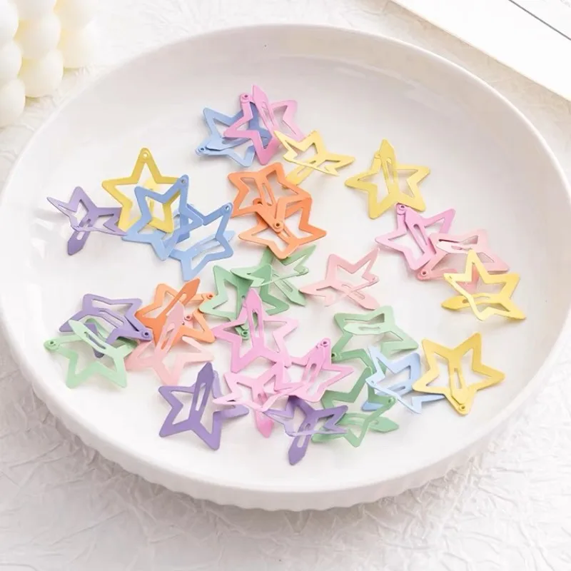 20/40Pcs Colorful Star BB Hair Clips For Girls Children Lovely Hair Decorate Hairpins Barrettes Headwear Kids Hair Accessories