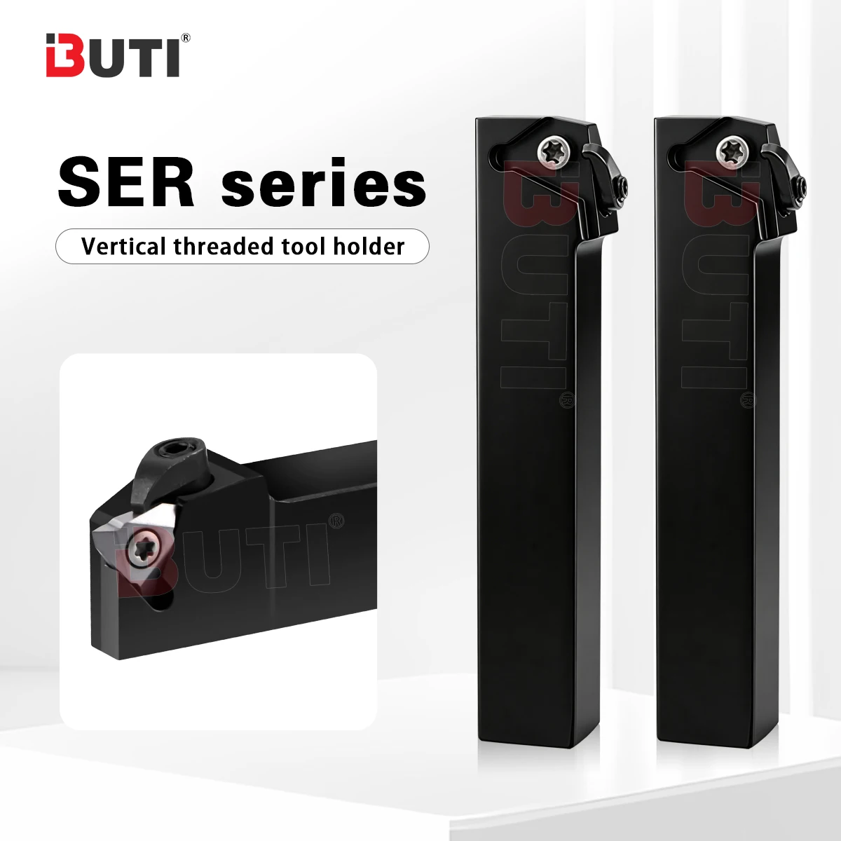 SER1616H16-V 2020K16-V 2525M16-V 3232P22-V 3232P27-V-8 Numerical Control Lathe Vertical External Thread Tool Holder Cutting Tool