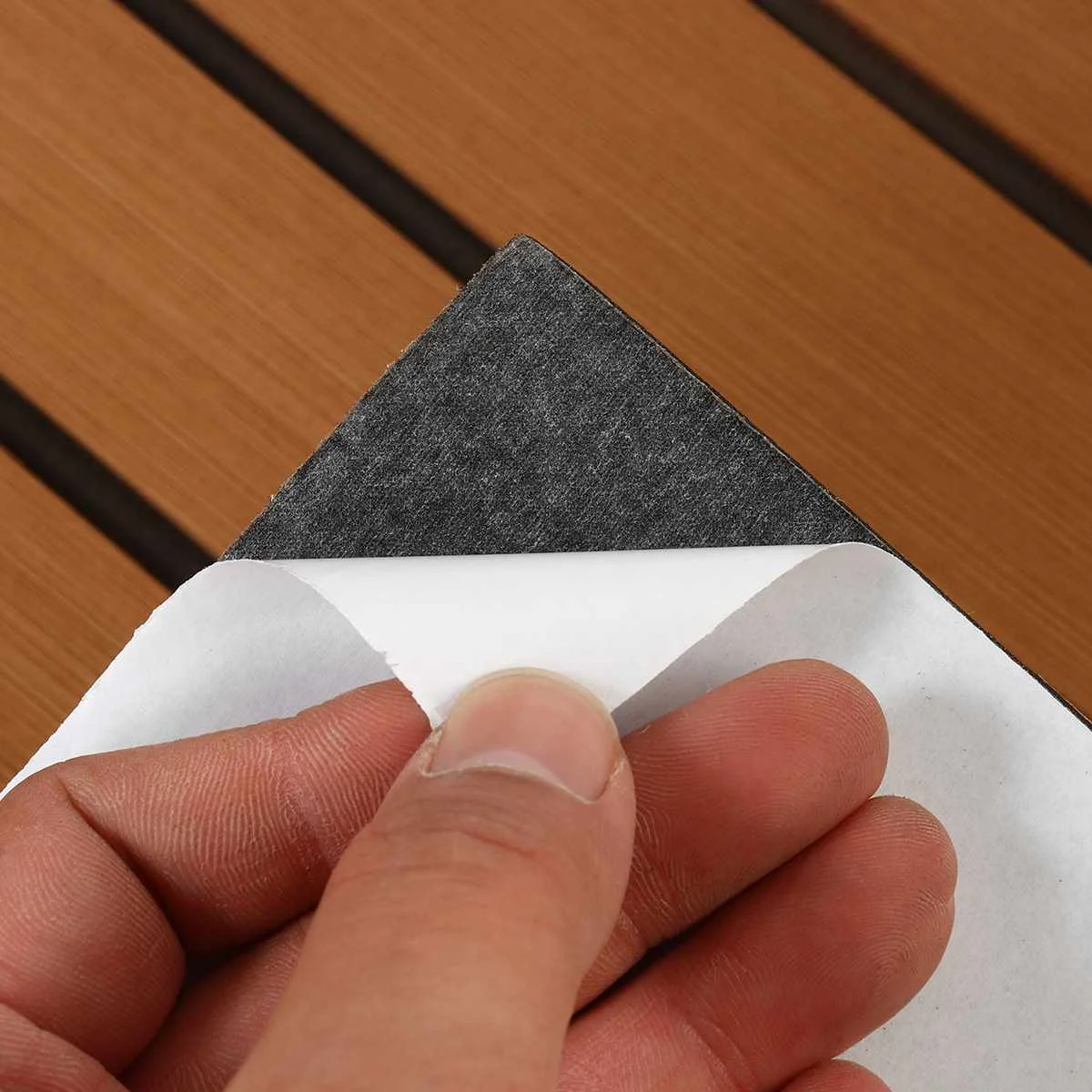 Self-Adhesive Foam Teak Decking EVA Foam Marine Flooring Faux Boat Decking Boat EVA Foam Floor Mat For Boat 600x2400x6mm