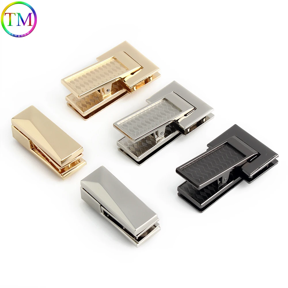 1/2/5/10 ensembles 43x16mm 50x32mm alliage tour torsion serrures pour bricolage artisanat sac à main sac à main presse serrure sac fermetures boutons pression accessoires