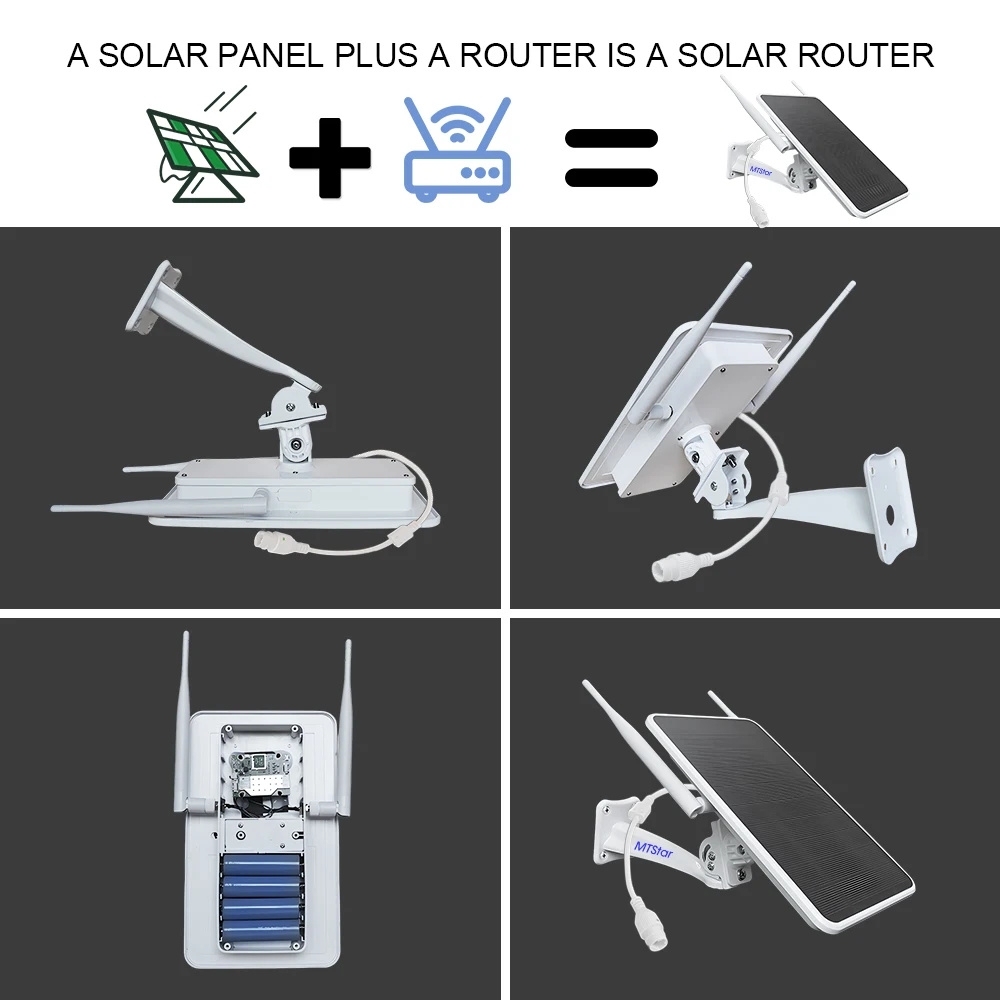 6w Solar panel 4g SIM-Karte Router Batterie Standby 3 Tage geeignet für Outdoor-Notfall-Backup-Netzwerk.