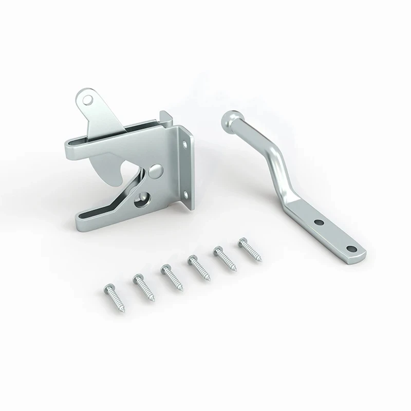 Fence Gate Latch Carbon Steel Black/Lock Electroplated Galvanized Latch Door Buckle Fence Hinge Latch
