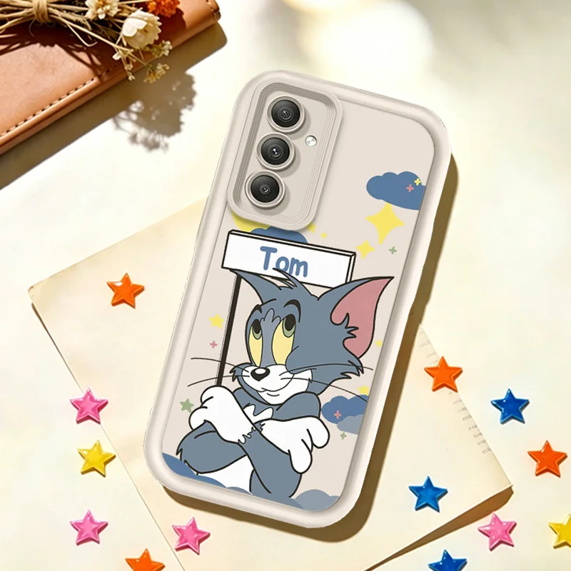 Tom and Jerry Classic Cartoon Case for Samsung Galaxy A16 A26 A36 A56 A05 A05S A15 A25 A35 A55 A54 A34 A24 A14 A13 A52 A52S A51