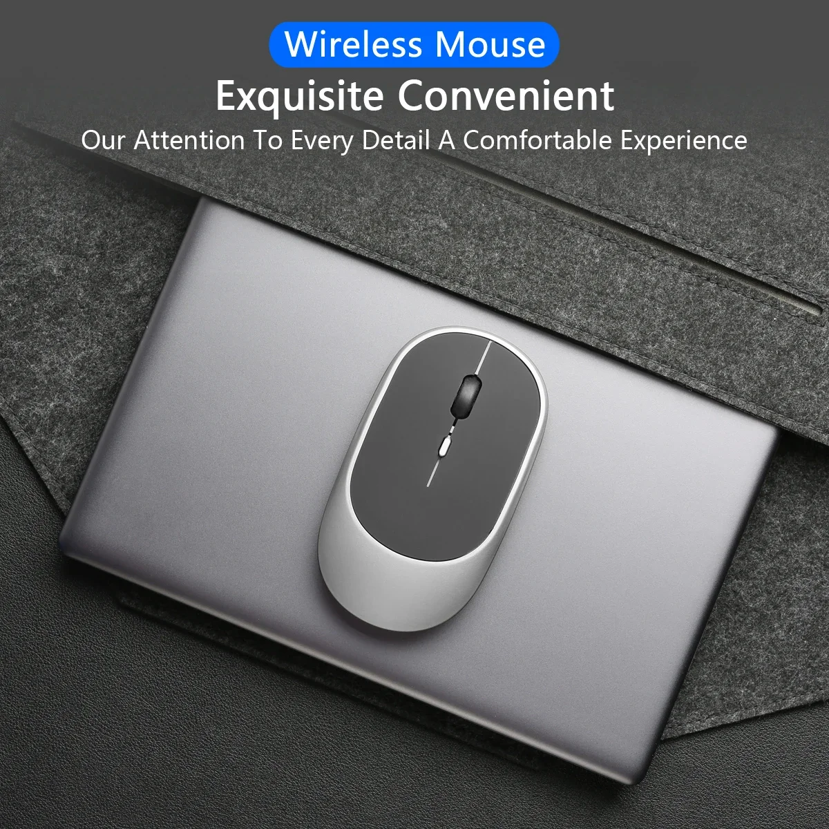 Wireless Mouse Bluetooth-compatible 2.4G Computer Mice Portable Rechargeable Dual mode Mouse for iPad Laptop Desktop Huawei/Mac image 3